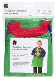 EC Toddler Smock Green & Blue 2-4years Long Sleeves